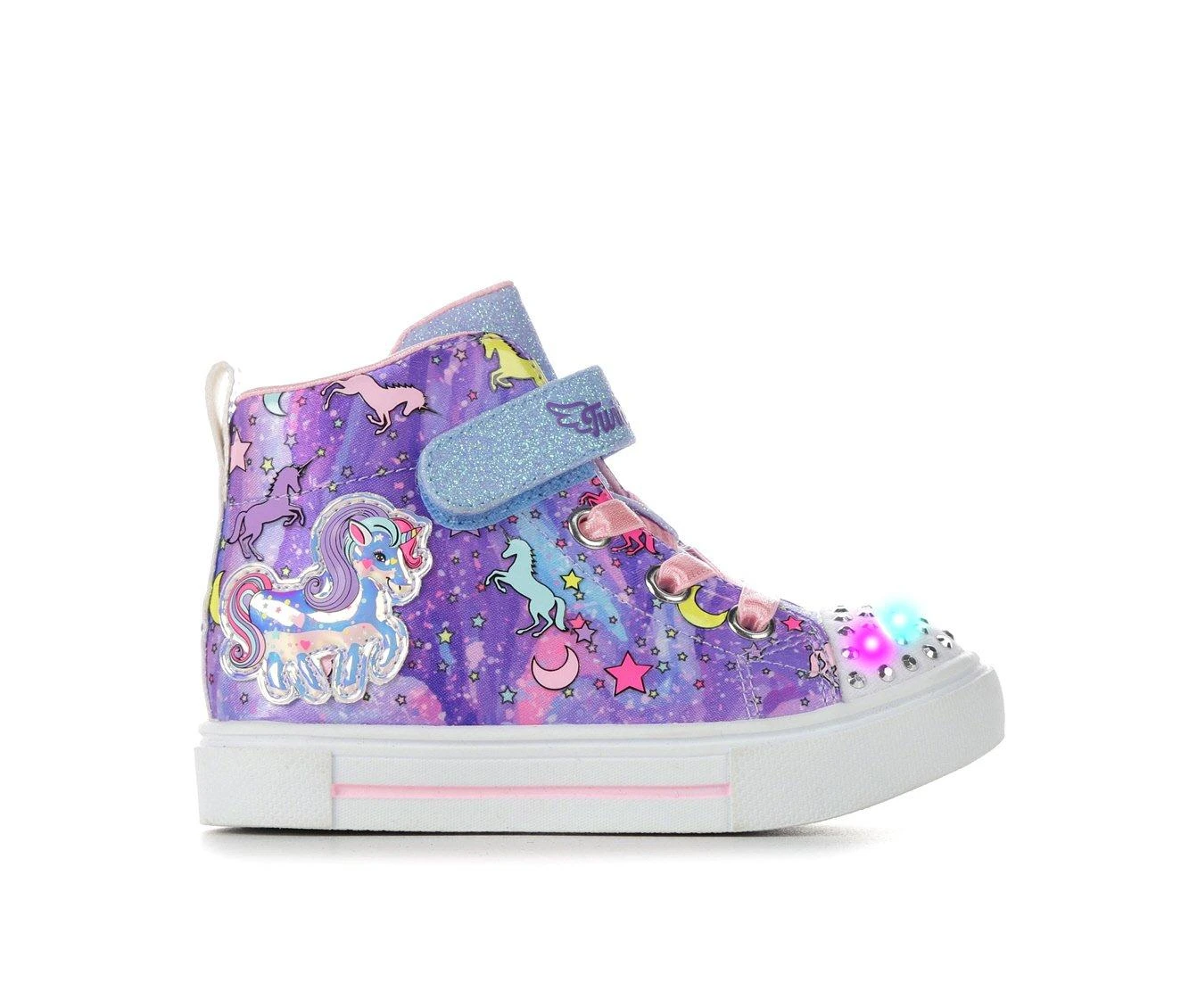 Girls' Skechers Toddler Twinkle Sparks Unicorn Light-Up High-Top Sneakers 1 Girls' Skechers Toddler Twinkle Sparks Unicorn Light-Up High-Top Sneakers