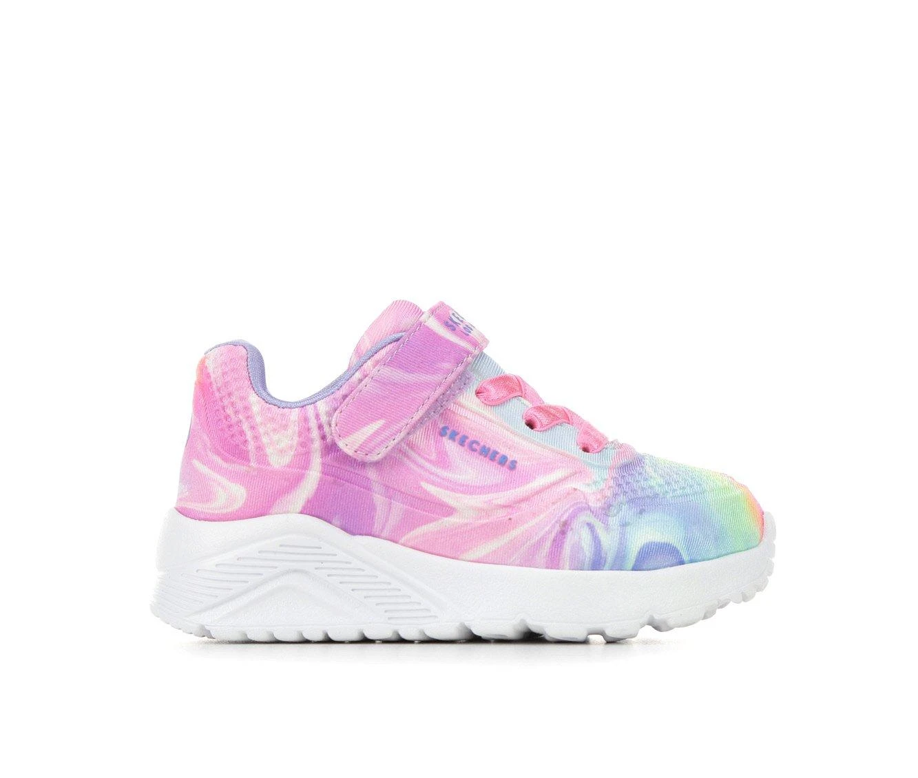 Girls' Skechers Toddler Uno Lite Swirl Wedge Sneakers 2 Girls' Skechers Toddler Uno Lite Swirl Wedge Sneakers - Image 2