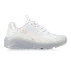 Alternative view of Girls' Skechers Little Kid & Big Kid Uno Ice Prism Luxe Wedge Sneakers