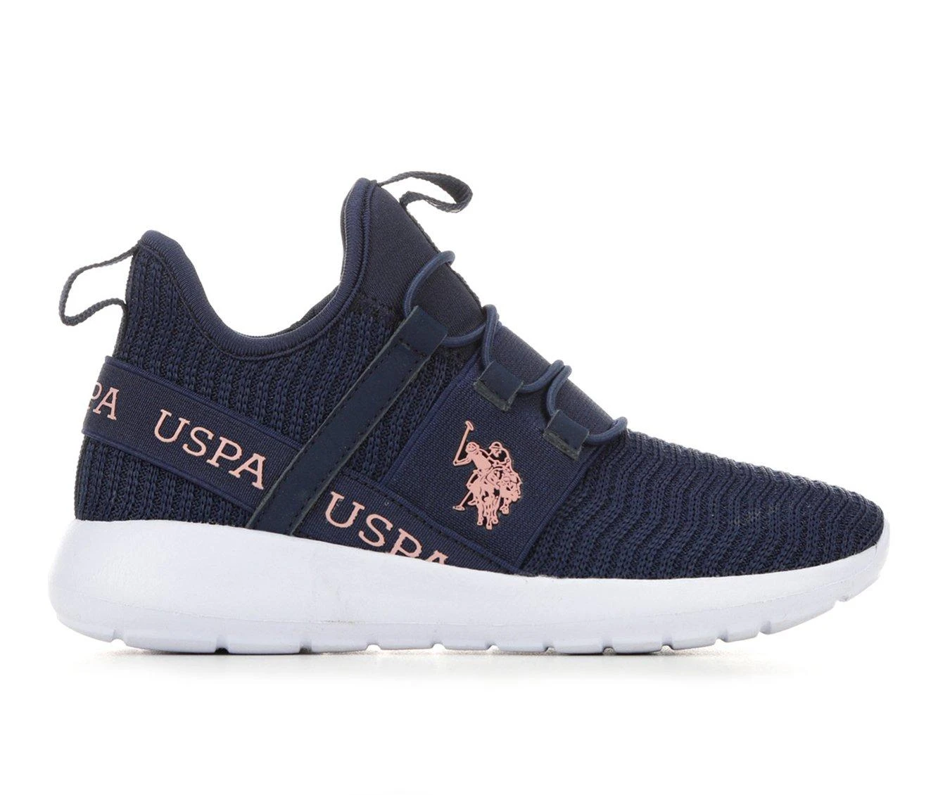 Girls' US Polo Assn Little Kid & Big Kid Mock Slip-On Sneakers 1 Girls' US Polo Assn Little Kid & Big Kid Mock Slip-On Sneakers