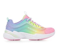 Girls' Skechers Little Kid & Big Kid Social Status Colortastic Running Shoes