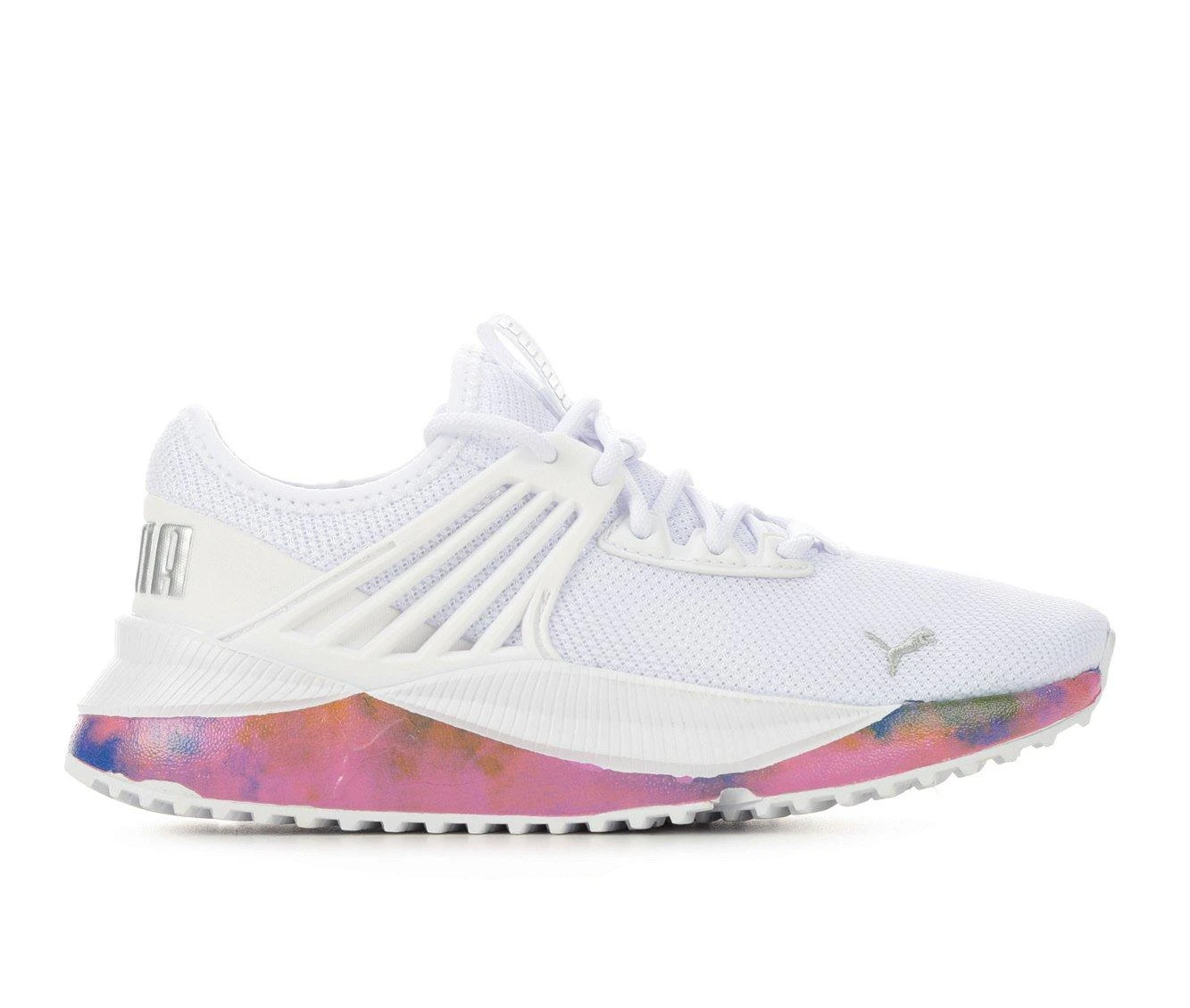 Girls' Puma Little Kid Pacer Future Bleached Running Shoes 1 Girls' Puma Little Kid Pacer Future Bleached Running Shoes