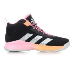 Girls' Adidas Little Kid & Big Kid Cross 'Em Up Wide Width Basketball Shoes