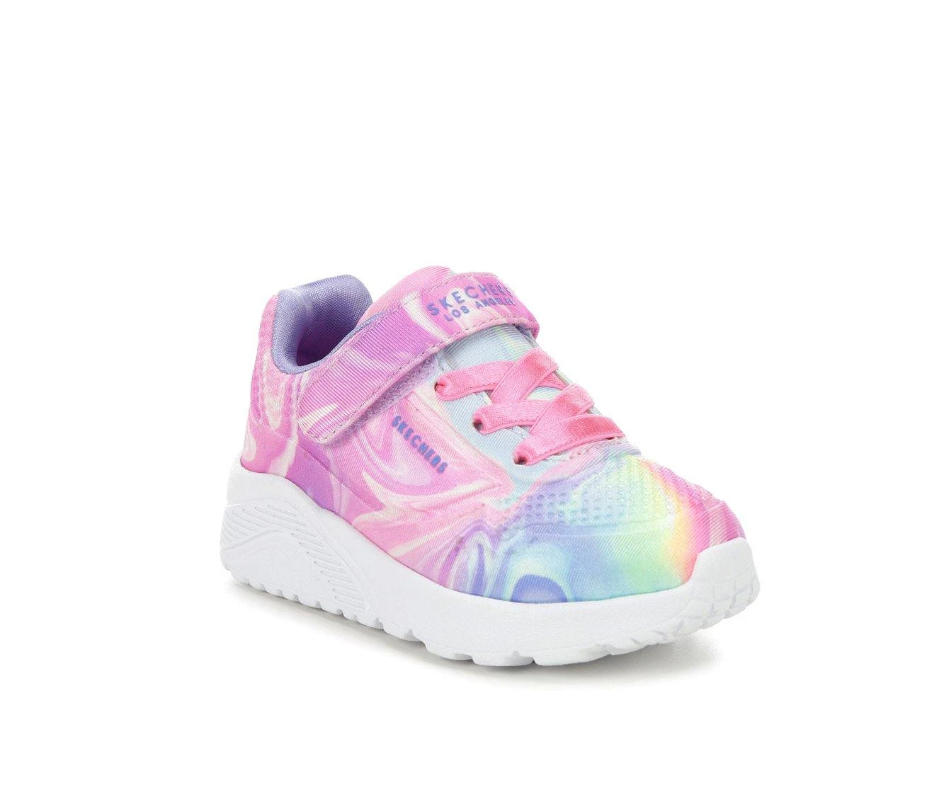 Girls' Skechers Toddler Uno Lite Swirl Wedge Sneakers 3 Girls' Skechers Toddler Uno Lite Swirl Wedge Sneakers - Image 3