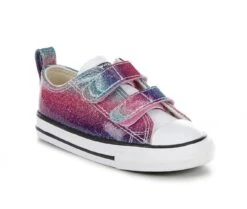 Girls' Converse Toddler Chuck Taylor All Star 2V Glitter Drip Sneakers -Shoe Carnival Sales 2 119