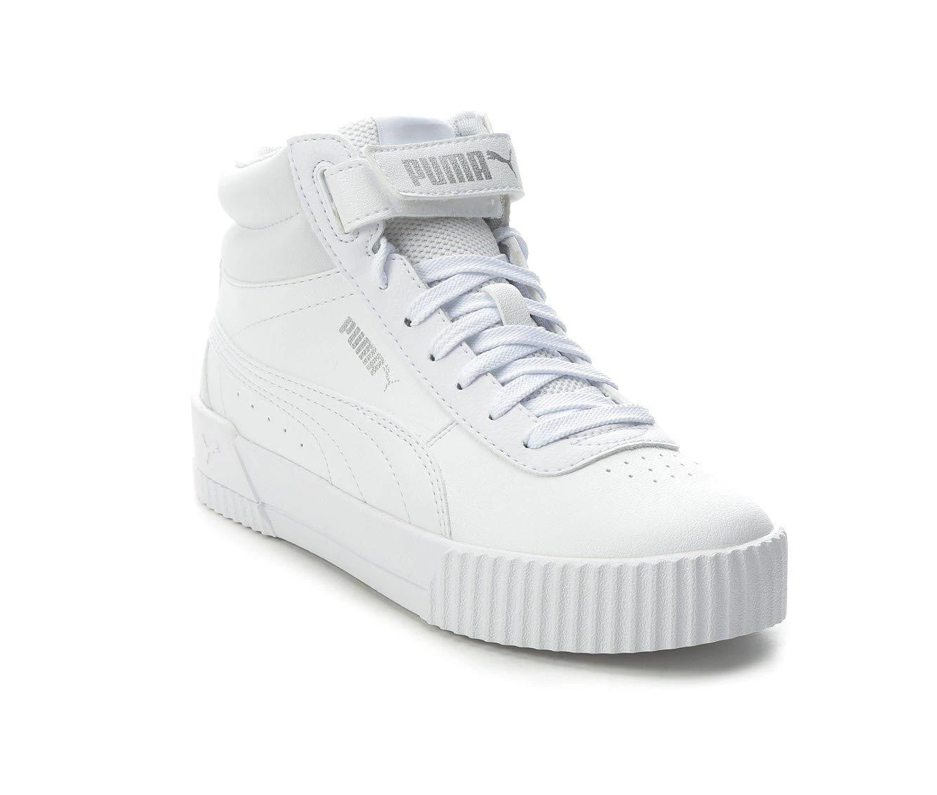 Girls' Puma Big Kid Carina Mid Jr Sneakers 3 Girls' Puma Big Kid Carina Mid Jr Sneakers - Image 3