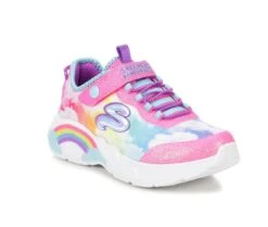 Girls' Skechers Little Kid Rainbow Racer Light-Up Wedge Sneakers -Shoe Carnival Sales 2 220