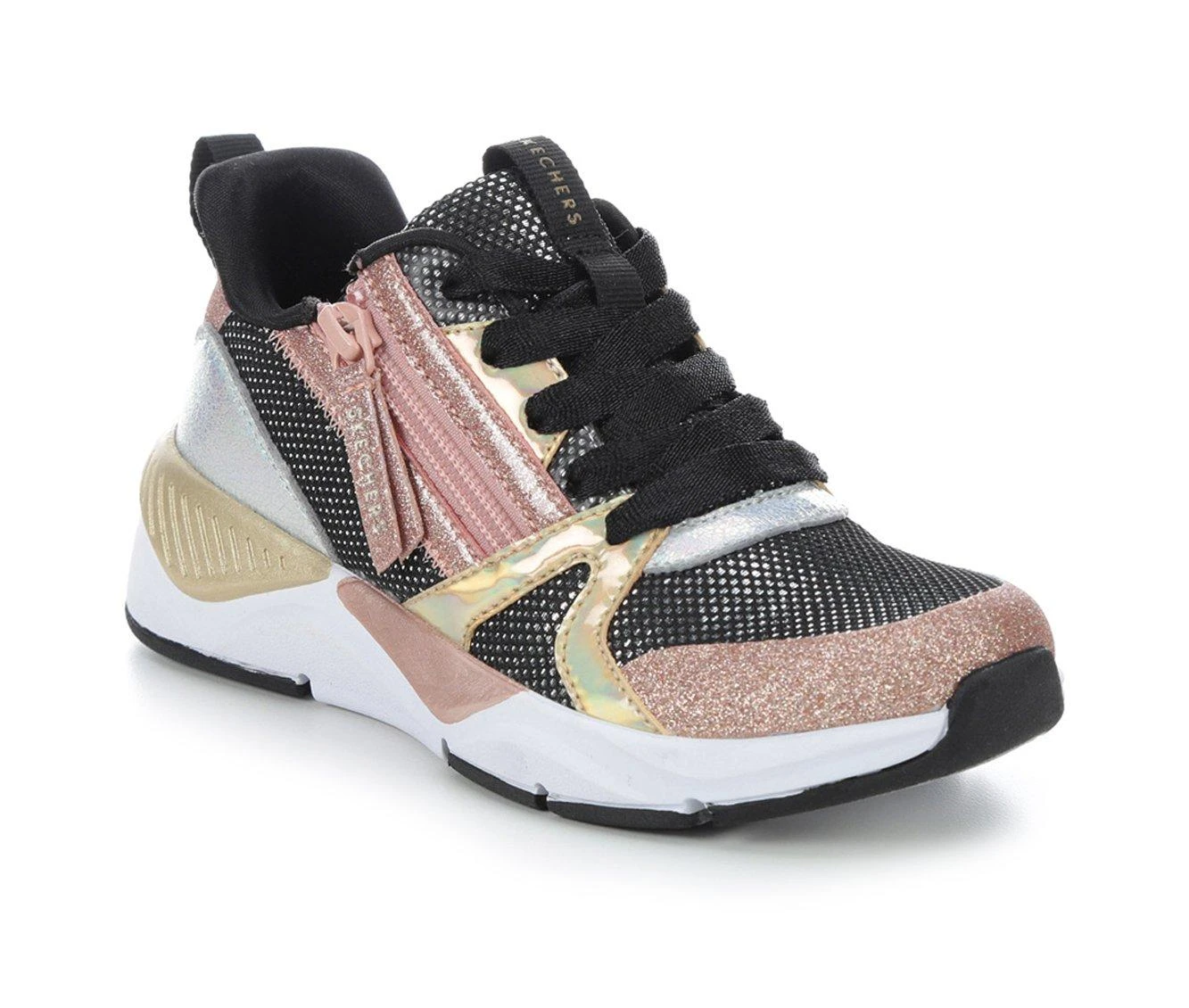 Girls' Skechers Little Kid & Big Kid Shine Status Sleek Shines Sneakers 3 Girls' Skechers Little Kid & Big Kid Shine Status Sleek Shines Sneakers - Image 3
