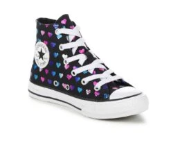 Girls' Converse Little Kid Chuck Taylor All Star Foil Heart Hi Sneakers -Shoe Carnival Sales 2 547