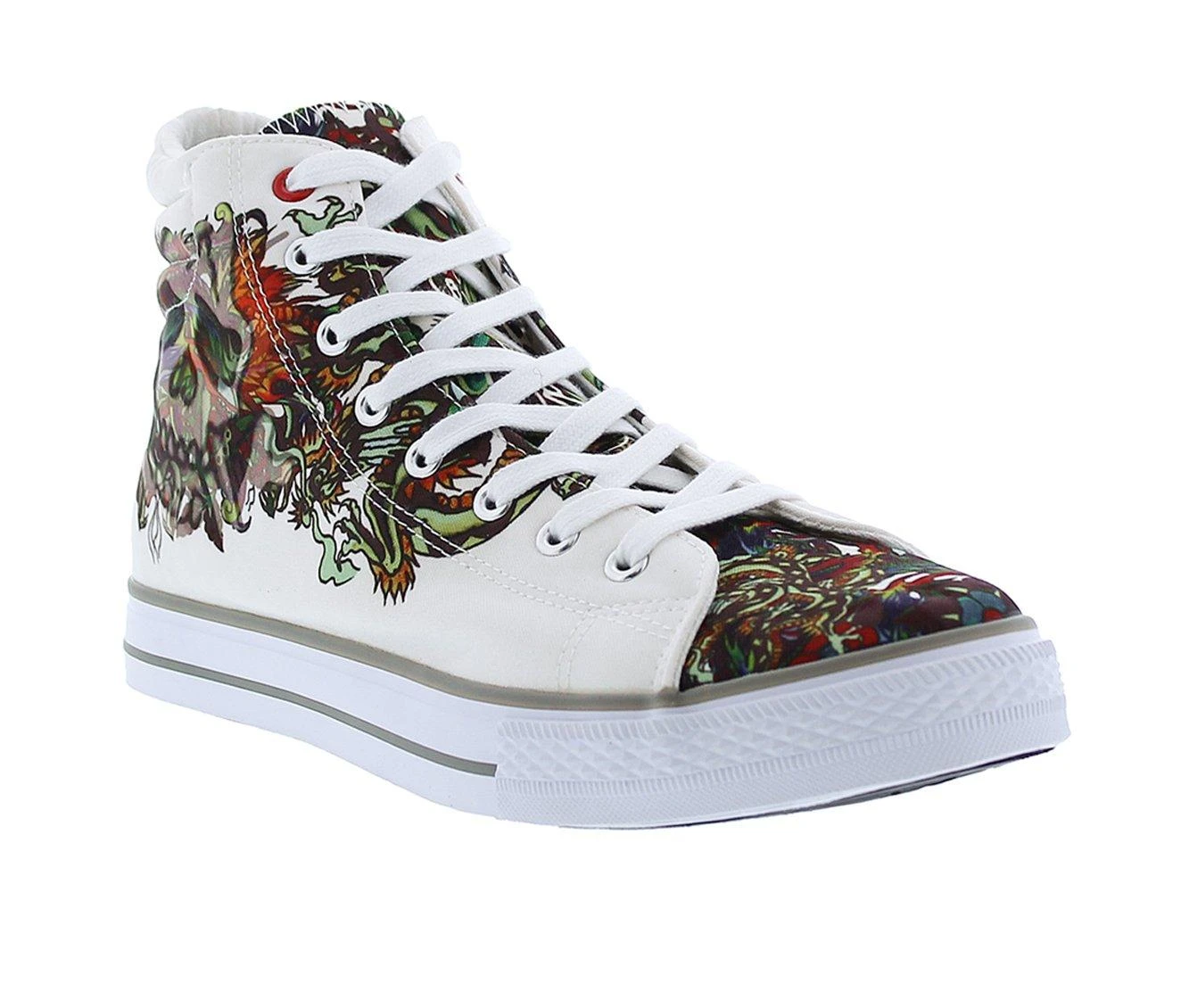 Men's Ed Hardy Still Life High-Top Casual Sneakers 3 Men's Ed Hardy Still Life High-Top Casual Sneakers - Image 3