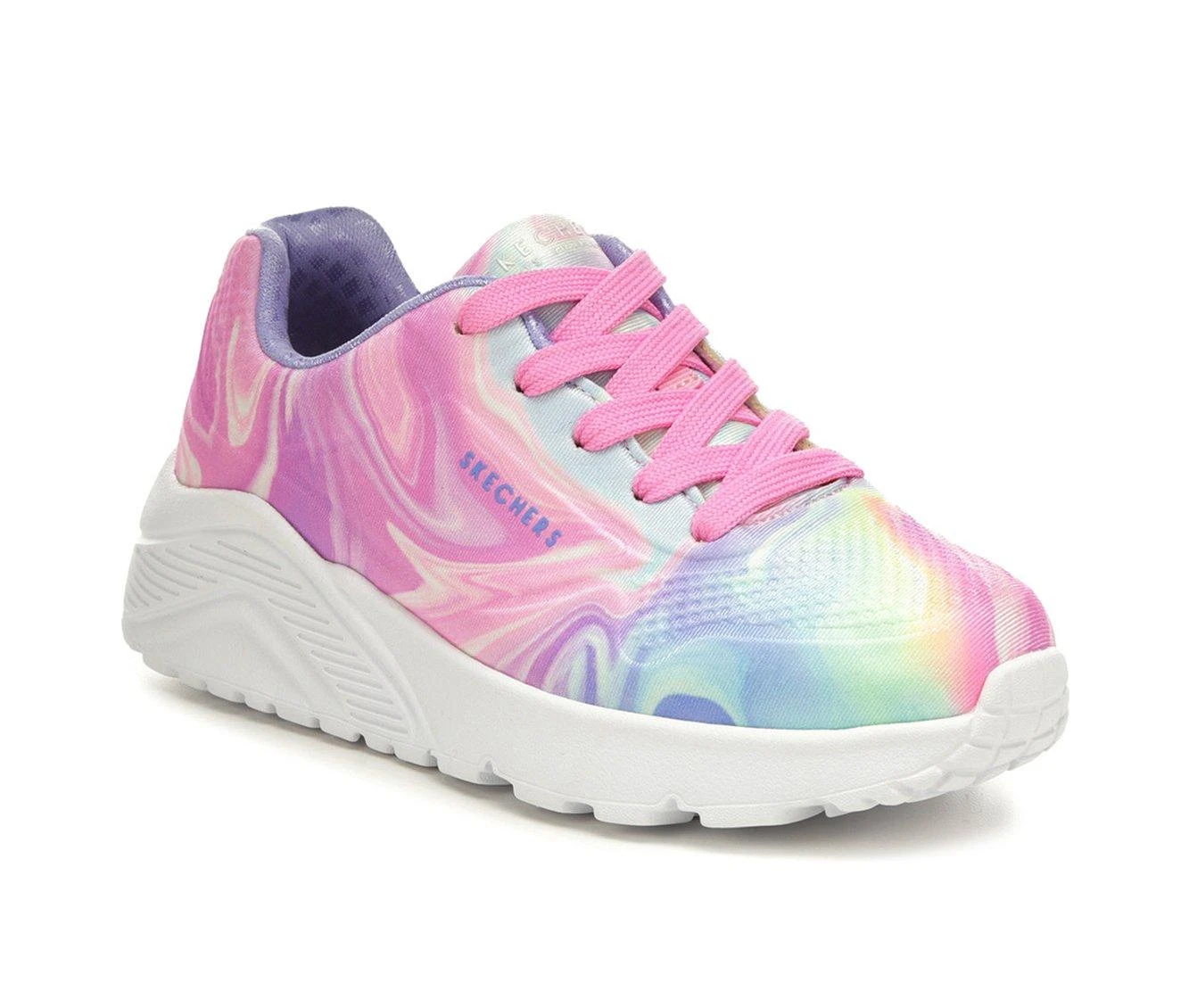 Girls' Skechers Little Kid & Big Kid Uno Lite Swirlified Wedge Sneakers 3 Girls' Skechers Little Kid & Big Kid Uno Lite Swirlified Wedge Sneakers - Image 3