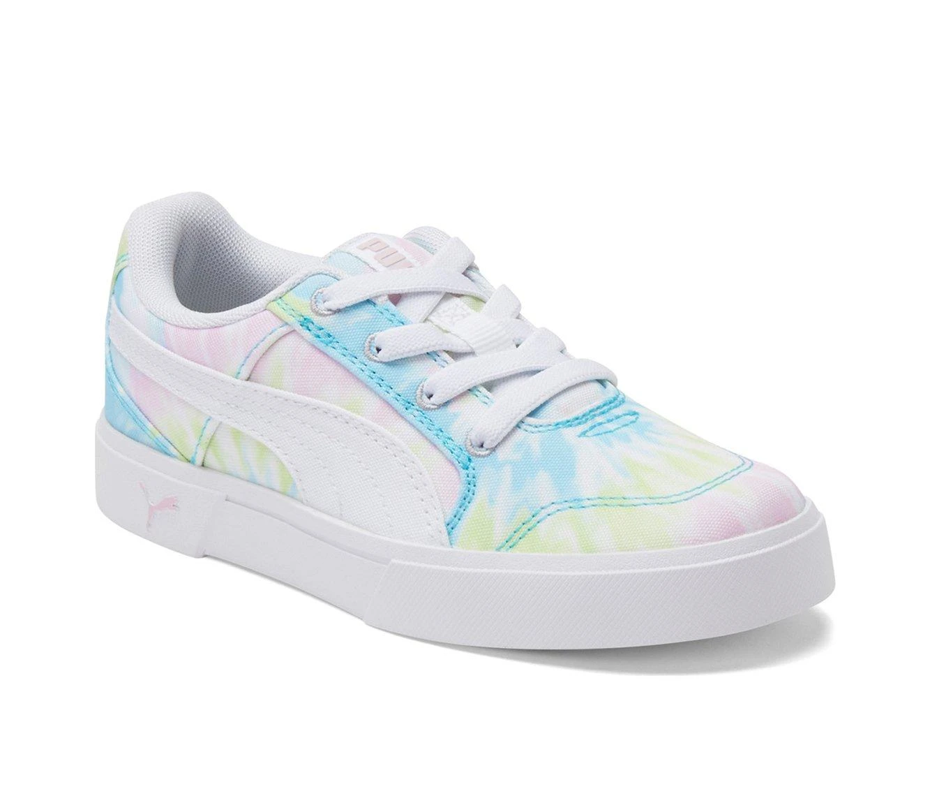 Girls' Puma Little Kid & Big Kid C-Rey Canvas Tie Dye Sneakers 3 Girls' Puma Little Kid & Big Kid C-Rey Canvas Tie Dye Sneakers - Image 3