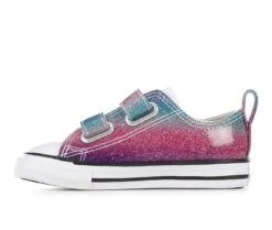 Girls' Converse Toddler Chuck Taylor All Star 2V Glitter Drip Sneakers -Shoe Carnival Sales 3 119