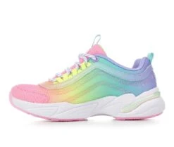 Girls' Skechers Little Kid & Big Kid Social Status Colortastic Running Shoes -Shoe Carnival Sales 3 28