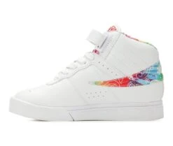 Girls' Fila Little Kid & Big Kid Vulc 13 Rogue Tie-Dye High-Top Sneakers -Shoe Carnival Sales 3 477