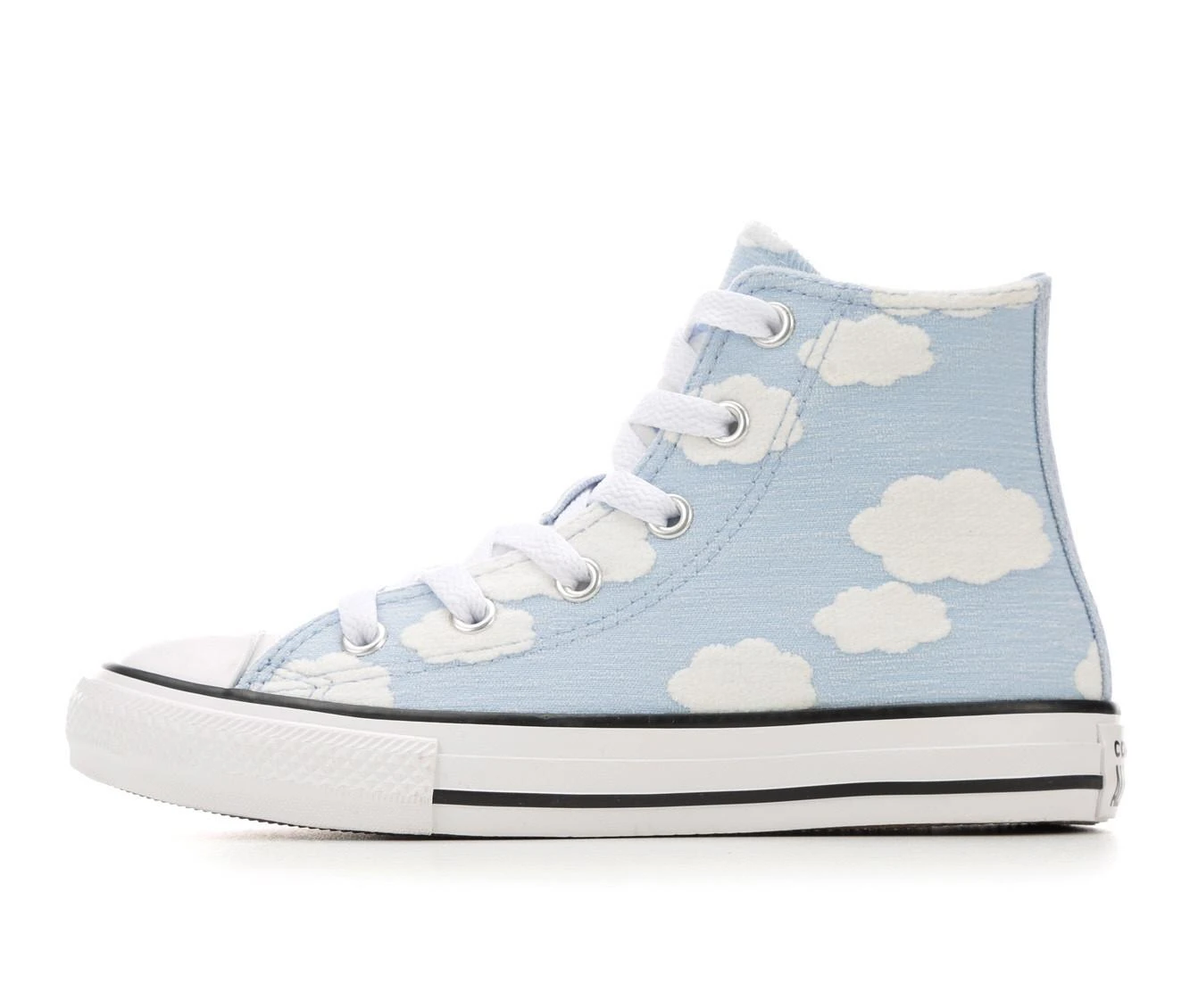 Girls' Converse Little Kid Chuck Taylor All Star Cloudy Mid Sneakers 4 Girls' Converse Little Kid Chuck Taylor All Star Cloudy Mid Sneakers - Image 4