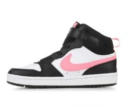 Girls' Nike Little Kid Court Borough Mid 2 Sneakers -Shoe Carnival Sales 3 503