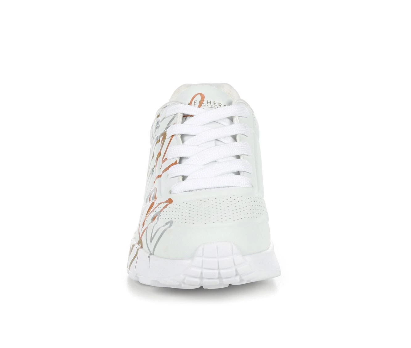 Girls' Skechers Little Kid & Big Kid Uno Lite Heart Metallic Wedge Sneakers 5 Girls' Skechers Little Kid & Big Kid Uno Lite Heart Metallic Wedge Sneakers - Image 5